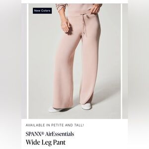 NWT SPANX AirEssentials Wide Leg Pant- Lunar